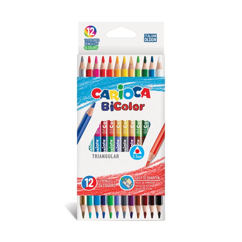 Crayons Carioca BiColor 24 couleurs